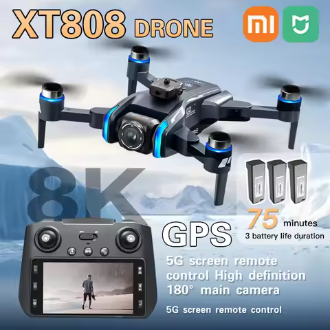 Xiaomi Mijia XT808 GPS Drone 8K Professional 4K HD Dual Camera Brushless Motor WIFI FPV RC Folding Q