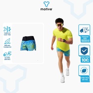 Quần Short Thể Thao Chạy Bộ Nam Đa Năng MOTIVE MEN SHORT BELT - Màu Xanh Vàng