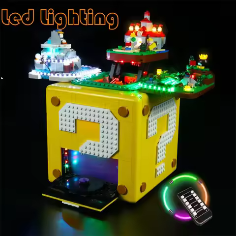 Lighting Set For LEGO Super Marioinged 64 Question Mark 71395 Block Not Include Building Blocks (Onl