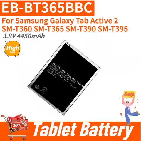 Tablet Battery EB-BT365BBC 3.8V 4450mAh For Samsung Galaxy Tab Active 2 SM-T360 SM-T365 SM-T390 SM-T