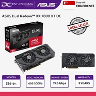 ASUS Dual Radeon RX 7800 XT OC Edition 16GB GDDR6 Graphics Card RX7800 7800XT