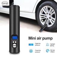 Rechargeable Car Mini Air Pump 12V 150PSI Portable Universal Car Air Compressor Mini Inflatable Electric Pump Rechargeable Pump With LED Emergency Light
