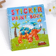 [Ready Stock] Sticker Book 4-6 Years Old Children diy Low Polygon Sea Animals 3D Three-Dimensional P