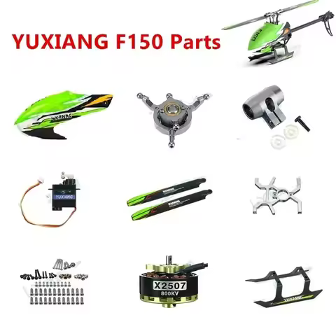 YU XIANG F150 RC Helicopter Spare Parts Accessories Canopy Motor ESC Landing Charger Tail Blade Shaf