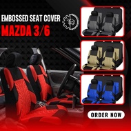 Mazda 3/6 Car Seat Cover (Embossed) set for 5 Seater