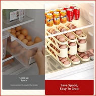 QL1 Egg Storage Box Kitchen Fridge Side Door Large Capacity Automatic Rolling Egg Holder Plastic