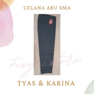 Long Grey Pants, Grey Long Pants, High School Pants, High School Long Pants, Tyas Brand Pants