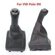 5 Speed Car Gear Shift Knob Gaitor Boot Cover for VW Polo 9N 9N2 GTI 2002 2003 2004 2005 2006 2007 2