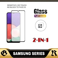 LAYAR TEMPERED GLASS SCREEN Samsung A22 4G A22 5G M22 M32 Screen Protector 2-in-1 PACKAGE
