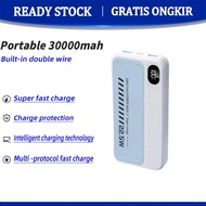 🔥sg[In Stock]powerbank 30000 mah fast charging powerbank with built in cable USBSupports multi-devic