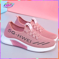 Women's sporty, breathable, low-cut lace-up sneakers for women 5G-H LO211 Shalla