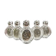 1 piece catholic christian baptism glass bottle gold and silver icon jesus holy water bottle