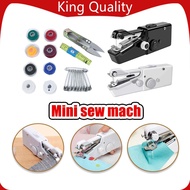【READY STOCK】Mini Portable Sewing Machine/Hand-Held Mesin Jahit Tangan/Stapler Sewing Tool/Pocket-Si