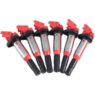 6Pcs UF-592 Ignition Coils for E46 E60 E82 E83 E84 E85 E90 12137594938 1213172219 12122158253 022150