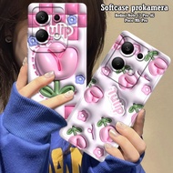 Redmi Note 13 Pro 4G Case - poco M6 Pro Silicone Pro Camera Flower Motif (DS03)