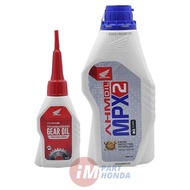 oli mpx 2 matic + oli gardan   , sepaket 2 produk oli motor honda beat vario SCOOPY, SPACY, BEAT dll