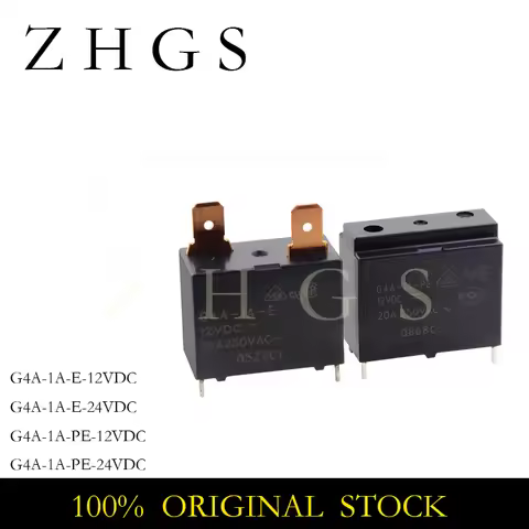 5PCS G4A-1A-E-12VDC G4A-1A-PE-12VDC G4A 1A E PE 12VDC 24VDC 4P 20A RELAY
