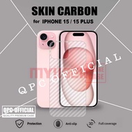 Carbon Skin iphone 15 iphone 15 Pro iphone 15 Plus iphone 15 Pro Max Anti-scratch Garskin Back Prote