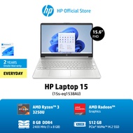 HP Laptop 15-fc0055AU Ryzen 3-7320U 8GB/256GB 15s-eq1538AU Ryzen 3-3250U 8GB 512GB / Win11 Home/ 2Yrs Onsite โน๊ตบุ๊ค Notebook