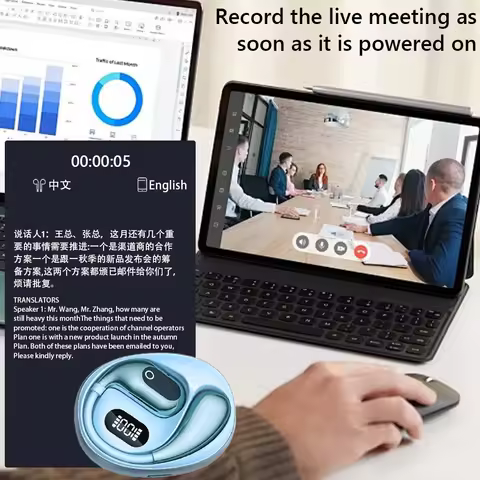 XG99 Translator Voice Multi Languages Bluetooth Real-time Languages Translator Quick Charger Waterpr