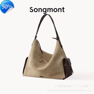 [Jiang Qiming Same Style]Songmont Yamashita Arimatsu Trace Travel Hobo Bag Large Capacity Crossbody 