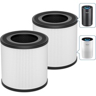 2 Pack ZQA-4000C Replacement Filter ZQA-4000C Air Purifier, H14 True Air Cleaner 360° 3-Stage Filtra