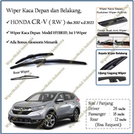 HYBRID Wiper Front Rear Windshield Honda CR V CR-V CRV RW 2017 2018 2019 2020 2021 2022