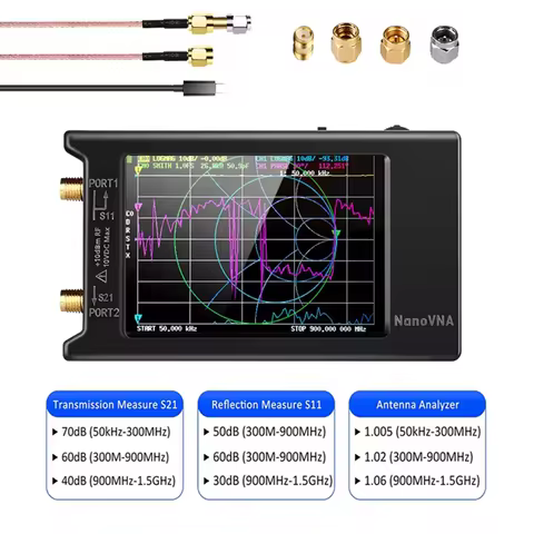 NanoVNA-H4 2025 Latest Spectrum Anslyzer 4“ Vector Network Antenna Analyzer 10KHz-1.5GHz MF HF VHF U