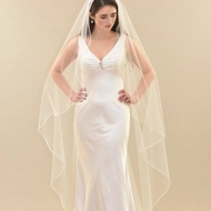 Dk001 Double-Layer Hemming Bridal Wedding Wedding Veil White Headdress Photo Photo Mori Style Super 