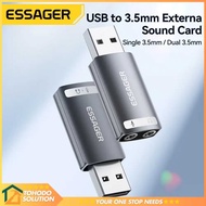 ESSAGER USB Sound Card External OTG Portable AUX 3.5mm - ES-OTG21