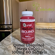 Qunol, Ubiquinol, Mega/Ultra CoQ10 , 100 mg, 60 Softgels