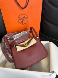 Hermes Mini Lindy Rough H 55 金扣 Swift Stamp W