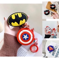 Airpods case-Gen1 2-Pro White Rocket/ Kumamon Face/ Captain/ Batman/ Superman (i9s i11 i12 Can Be Us