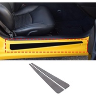 LLKUANG Compatible with Soft Carbon Fiber Car Door Sill Guards for Chevrolet Corvette C5 Z06 1998-20