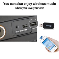 🇹🇭จัดส่งทัน ไร้สายบลูทู ธ รับเสียง บลูทูธรับไร้สาย แถมสาย 3.5มิลลิเมตรแจ็ค USB บลูทูธ ไร้สายเครื่องเสียงรถยนต์รับ แจ็คสเตอริโอส่งสัญญาณเสียง สำหรับ Car USB Bluetooth Audio Music Wireless Receiver