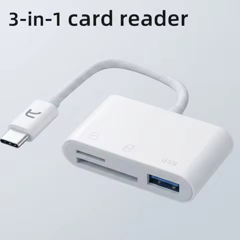USB C Micro SD Card Reader, Type C to TF/Micro SD Memory Card Reader Digital Camera Adapter Transfer