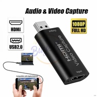 ♘✻🔥Ready Stock🔥 4K 1080P USB Audio Video Capture Card HDMI to 2.0 Acquisition Converter PS4 Game Cam