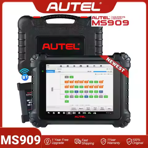 Professional Autel MaxiSys MS909 Car Diagnostic Tool 36+ Service OBD2 Intelligent Scanner Tool J2534