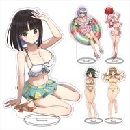 Dolphin Wave Swimsuit Series Acrylic Stand Sakimiya Iruka Figure Desktop Display Kawaii Anime Goods 