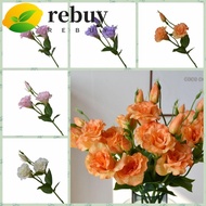 REBUY Artificial Lisianthus Flowers, Lifelike Bridal Bouquet Fake Eustoma Flower, Wedding Bouquet DI
