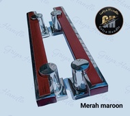 Handle pintu full stainless panjang 45 cm 33 cm/Gagang pintu minimalis 1 satu set/Tarikan Pintu kama