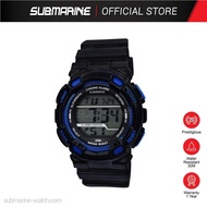 SUBMARINE Fashion Kids Digital Watch Alarm Women Watch EL Light Waterproof LED Digital Display Stude