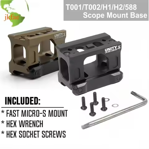 New UNITY Fast Riser Mount For T002 T001 Tactical Airsoft R*MEO5 Red Dot Sight Scope Universal Heigh
