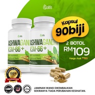 2 BOTOL ASHWAGANDHA KSM-66 GOLIFE HQ 100% ORIGINAL | 90 BIJI DLM 2 BOTOL KUALITI PREMIUM HARGA PATUT