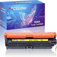 CULater Remanufactured Toner Cartridge Replacement for 504A CE252A Toner Cartridges for HP Color CM3
