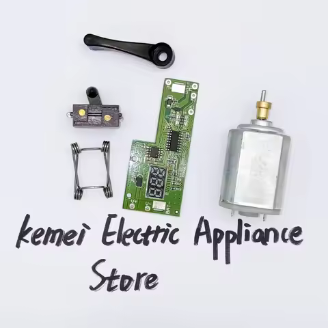 Kemei 809A accessory switch circuit board motor spring wrench rear black cover plug Kemei 809A