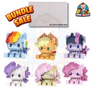 [ BUNDLE SET ] Mini Bricks Cartoon Dolls Building Block Cartoon Nano Block Mini Bricks Cartoon Build