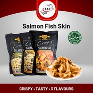 [CRISPY] Salmon Fish Skin 60G / Halal / Salted Egg / Cheese / Wasabi