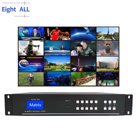 HDMI Matrix 4x4 8x8 8x16 8x24 16x16 16x32 Video Switching 4K Support Remote Control 3D EDID Blu-Ray 