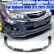 Glossy Black Car Front Bumper Splitter Lip Spoiler Body Kit Bumper Diffuser Subaru WRX STI 2011-2014 Bumper Lip Splitter Black